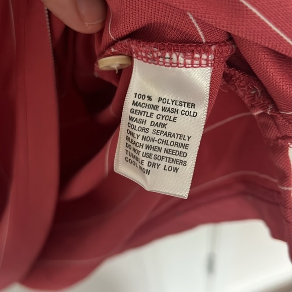 Greg Norman Collection Striped Red Polo Shirt - Picture 5 of 7